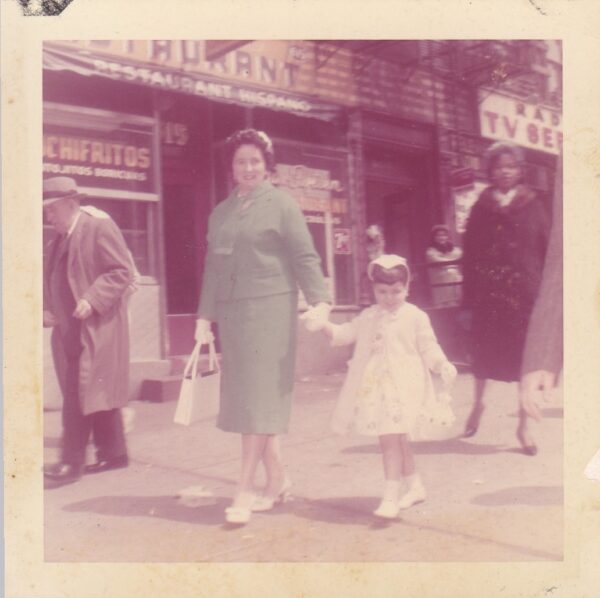 Mom & me in our Easter finest, c. 1960, Bronx, NY.