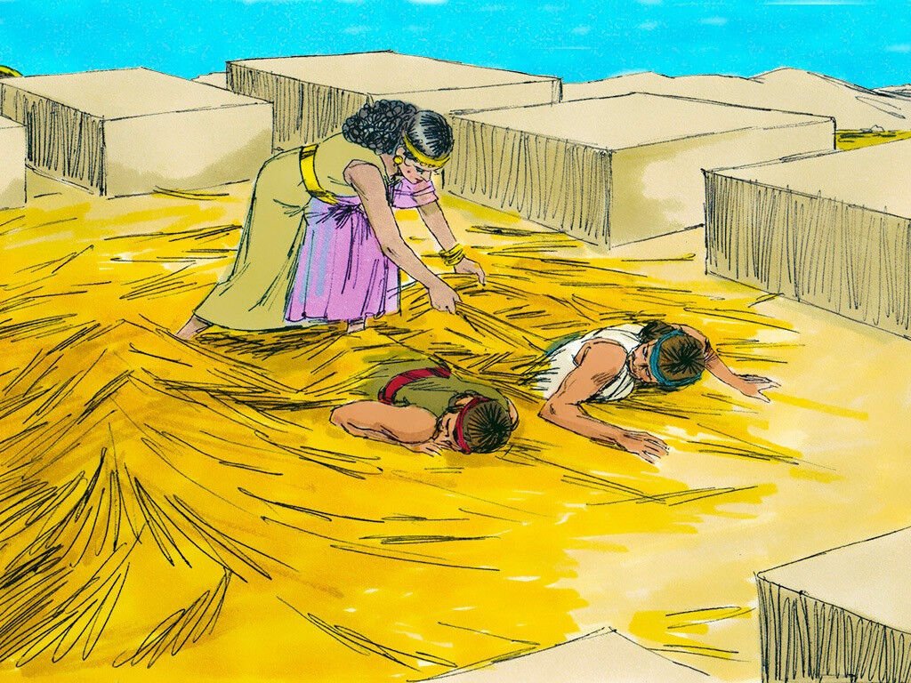Rahab, the prostitute helps the Israelites take Jericho