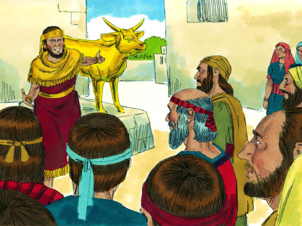 Jeroboam far from God worships golden calf