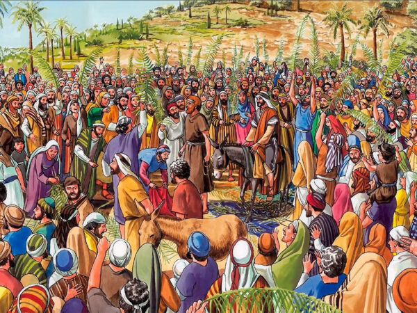 Palm Sunday Jesus Triumphant Entry into Jerusalem, Image by Good News Productions International from FreeBibleImages.org. (CC BY-NC-ND 4.0)