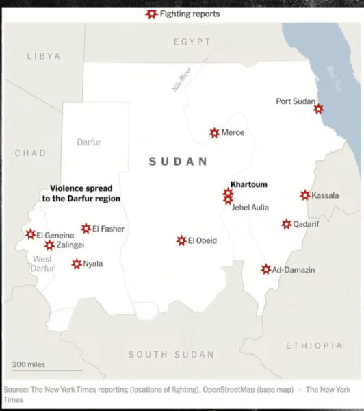 Sudan violent fighting all over the country - New York Times