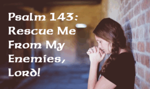 Psalm 143 rescue me from my enemies, Lord!